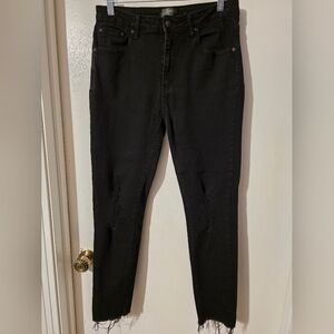Black Distressed Monkey Ride Jeans Size 11 / 30